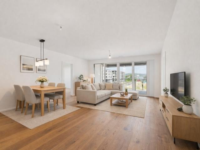 Exklusive 3.5 Zimmer Neubauwohnung im AuPark modernes Wohnen mit Blick zum Zürichsee / E Parkplatz inklusve