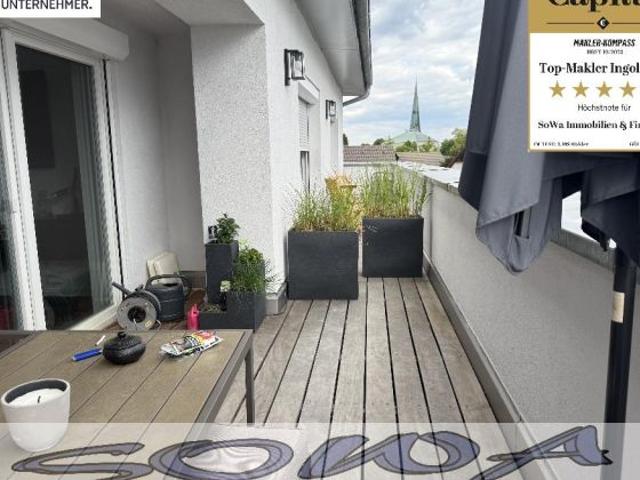 Exklusive 3,5 Zimmer Penthouse Wohnung mit Dachterrasse und TG Stellplatz in Neuburg Zentrumsnah! Ein Objekt von Ihrem Immobilienpartner SOWA Immobilien und Finanzen