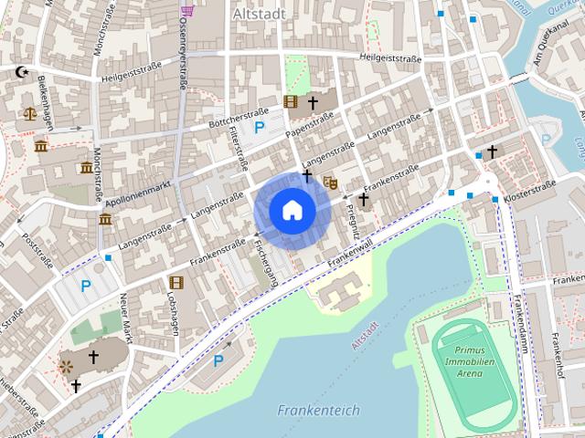 Exklusive 3 Zimmerwohnung über zwei Etagen mit kleinen Balkon in der Altstadt der Hansestadt Stralsund zu vermieten!