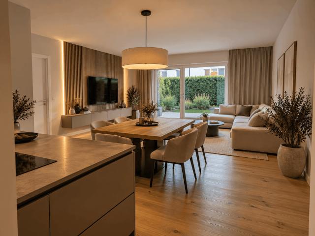 Exklusive 3 Zimmer Gartenwohnung mit Terrasse und Eigengarten hochwertiger Neubau