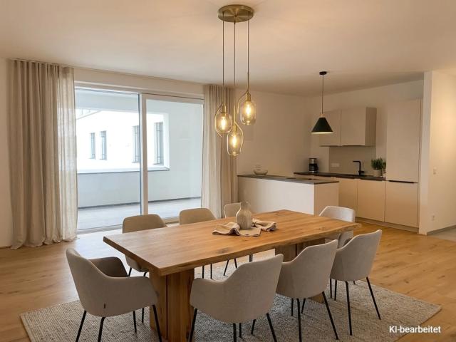 exklusive 3 Zimmer Mietwohnung mit Loggia und hochwertig möblierter Küche