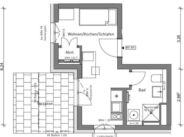 Exklusive 1 Zimmer Neubauwohnung mit privatem Garten in Berlin Wedding Bezugsfrei ab 01.01.2027