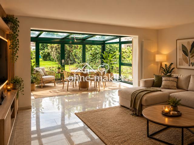 Exklusive 2 Zimmer Wohnung für Gartenliebhaber