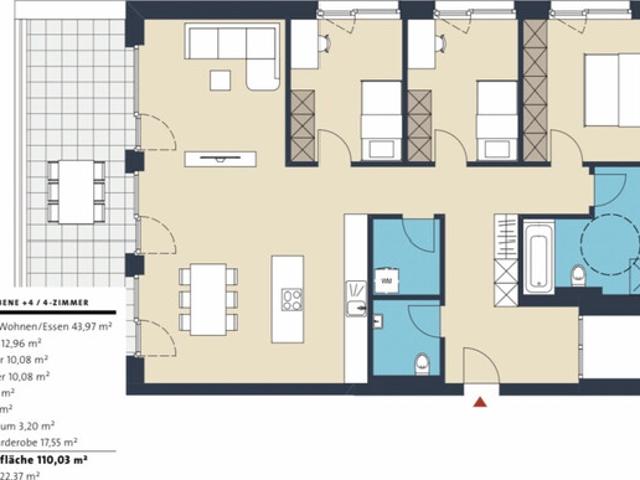 Exklusive 4,5 Zimmer Terrassenwohnung in Götzis – 110 m² Wohnkomfort für die ganze Familie!