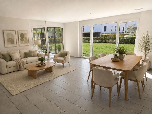 Exklusive 4.5 Zimmer Gartenwohnung mit 400 m² Privatgarten in Aesch