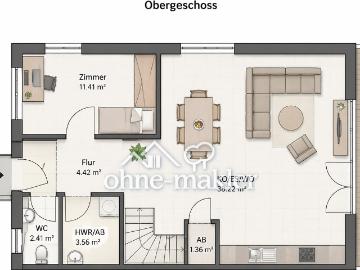 Exklusive 4 Zimmer Neubau Maisonettewohnung mit Balkon und Dachterrasse