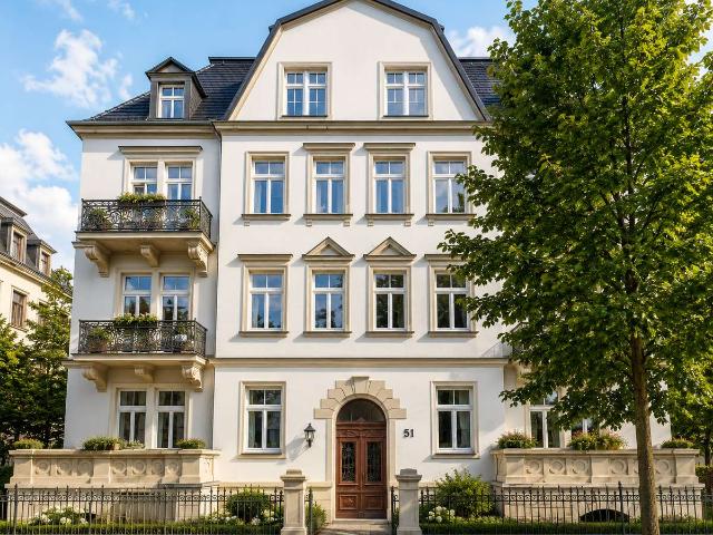 Exklusive 4 Raum Altbauwohnung mit zwei Balkonen in bester Lage von Dresden Striesen