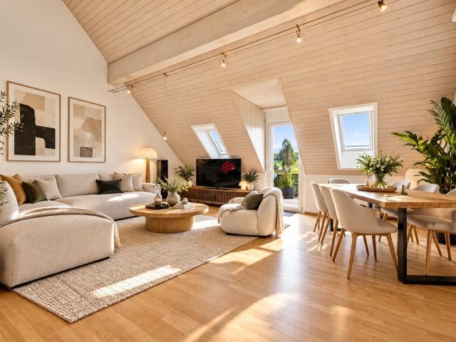 Exklusive Attikawohnung mit Fernsicht und Terrasse