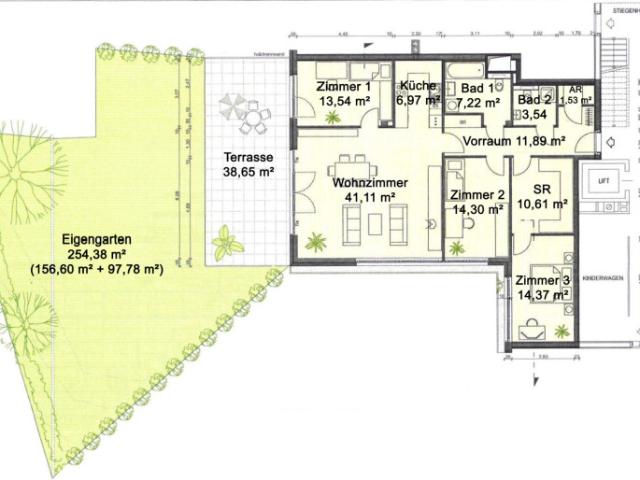 Exklusive Garten Wohnung in ruhiger Grünlage am Loudon'schen Wald