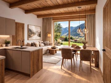 Exklusive Gartenresidenz mit 2 Schlafzimmern & privatem Alpen Garten – luxuriöses Wohnen an der Planai