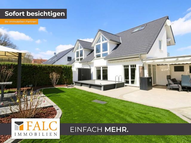 Exklusive Doppelhaushälfte: Wohndesign trifft auf Familien Idylle