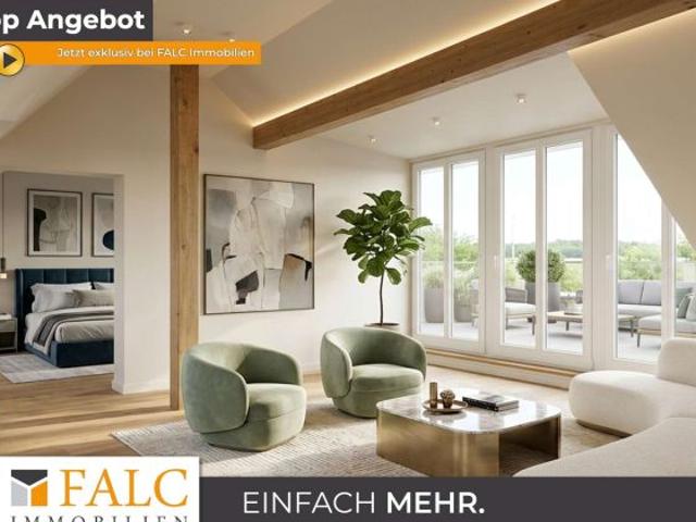 Exklusive Dachgeschosswohnung im historischen Fachwerkhaus mit Fernblick bis Schloss Homburg