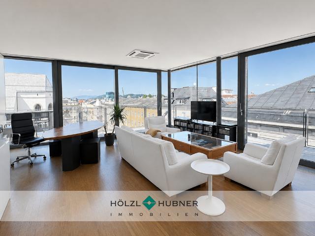 Exklusive Dachgeschosswohnung mit 270° Terrasse und beeindruckendem Festungsblick