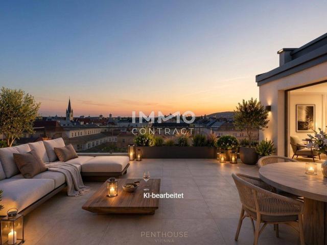 Exklusive Dachgeschosswohnung nahe Schloss Schönbrunn – Erstbezug mit großzügiger Terrasse