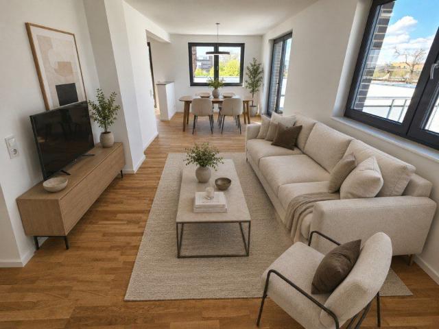 Exklusive 3 Zimmerwohnung im Neubau |Balkon| Aufzug | Tageslichtbad mit Dusche | Stellplatz