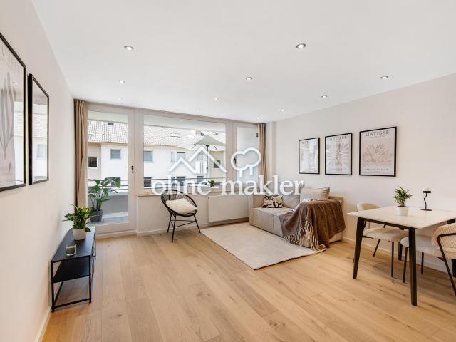 Exklusive, kernsanierte Designerwohnung mit Balkon, TG & Einbauküche Erstbezug nach Sanierung