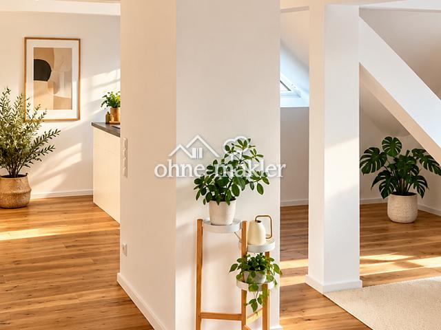 Exklusive Maisonette mit besonderer Architektur, hochwertiger Ausstattung und Schlossblick