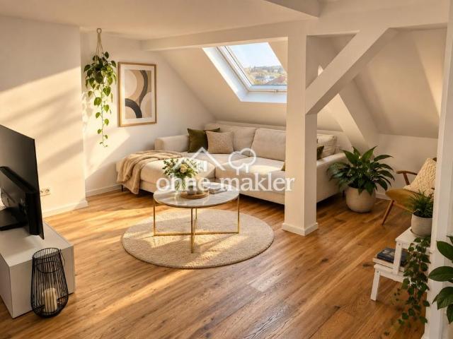 Exklusive Maisonette mit besonderer Architektur, hochwertiger Ausstattung und Schlossblick