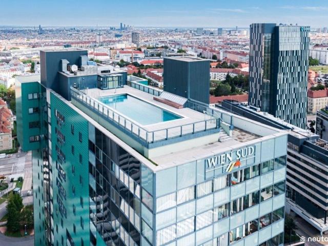 Exklusive Maisonette mit Panoramablick, Rooftop Pool & Concierge am Wienerberg