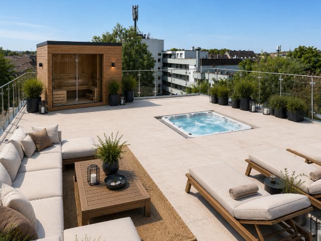 Exklusive Maisonette Penthousewohnung im kernsanierten Hochbunker – Vollmöbliert ab 01.10