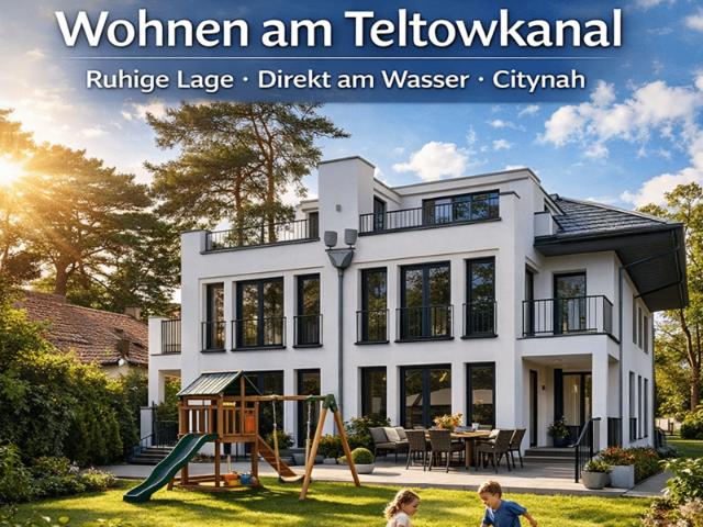 Exklusive Neubau Maisonette mit Garten am Teltowkanal