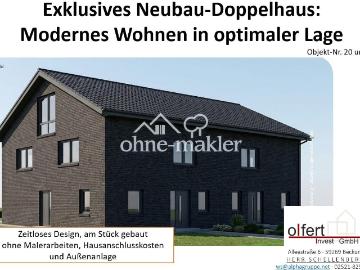 Exklusive NEUBAU Doppelhaushälfte: Modernes WOHNEN in optimaler Lage in Oelde
