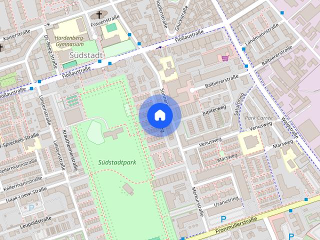 Exklusive Neubauwohnung am Südstadtpark mit Veste Blick