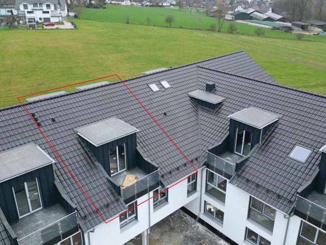 Exklusive Neubauwohnung im Zentrum von Seelscheid, Altersgerecht, barrierefrei, Loggia mit Ausblick