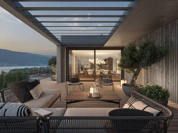 EXKLUSIVE NEUBAUWOHNUNG MIT TERRASSE UND EINZIGARTIGER ARCHITEKTUR AM BIELERSEE