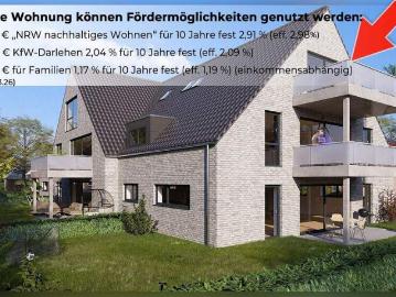 Etagenwohnung kaufen in Borken - Balkon