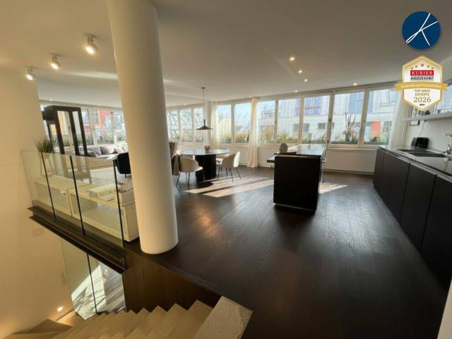 Exklusive Penthouse Wohnung & New York Style im Untergeschoss