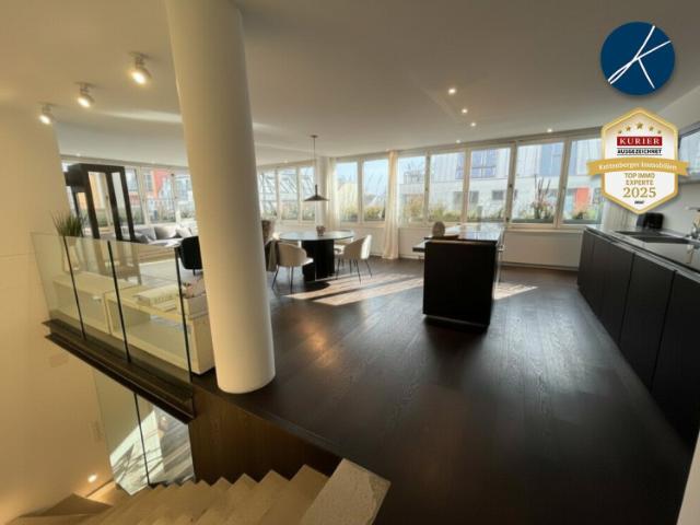 Exklusive Penthouse Wohnung & New York Style im Untergeschoss