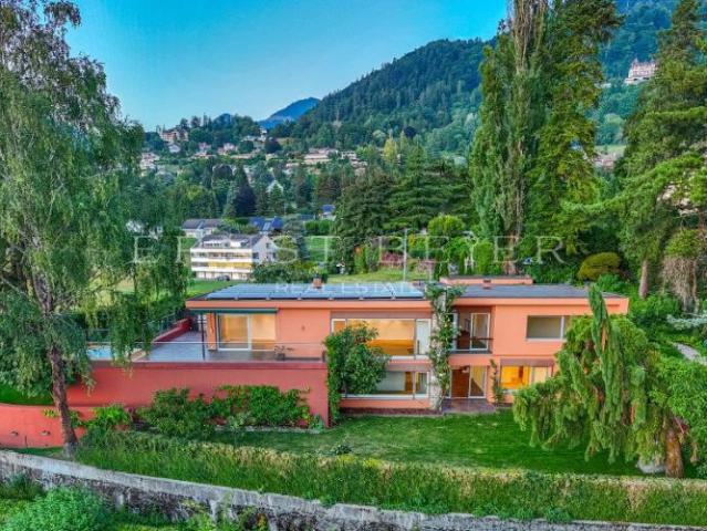 Exklusive Residenz mit Garten und Panoramablick auf den Genfersee