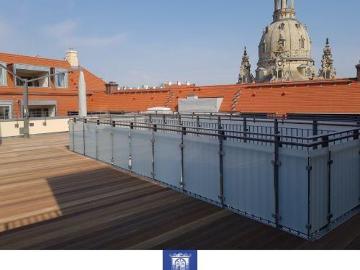 Exklusive Wohnung am Neumarkt! Große Dachterrasse, traumhafter Blick, Kamin, Lift!