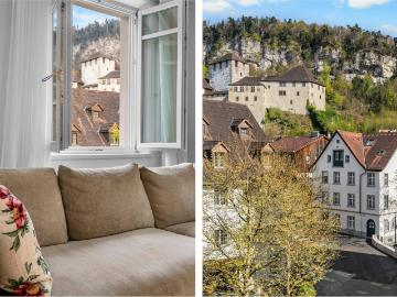 Exklusive Wohnung mit Terrasse & Blick auf die Schattenburg