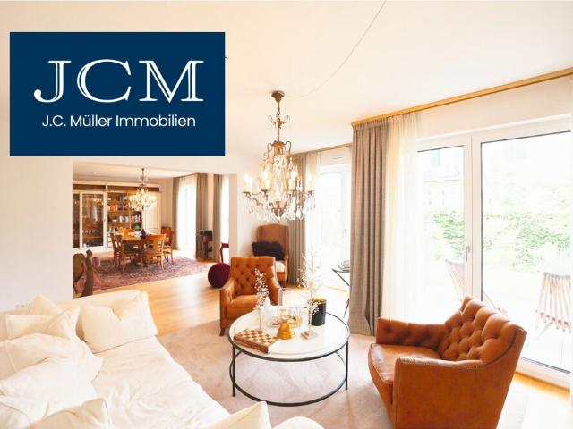 Exklusive Whg. ca.220m² mit EBK, 3 Bädern, 2 Terrassen, Garten u. 2 TG Stellpl. in Koblenz Oberwerth