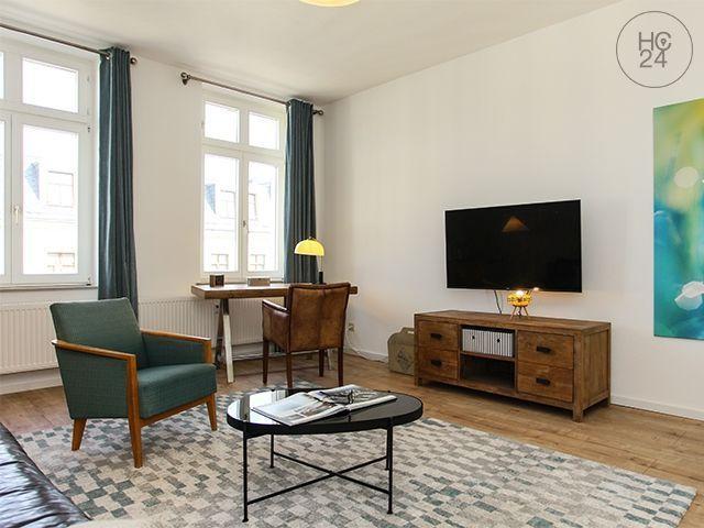 Exklusive und hip möblierte 3 Raum Wohnung im beliebten Bachviertel von Leipzig mit Balkon