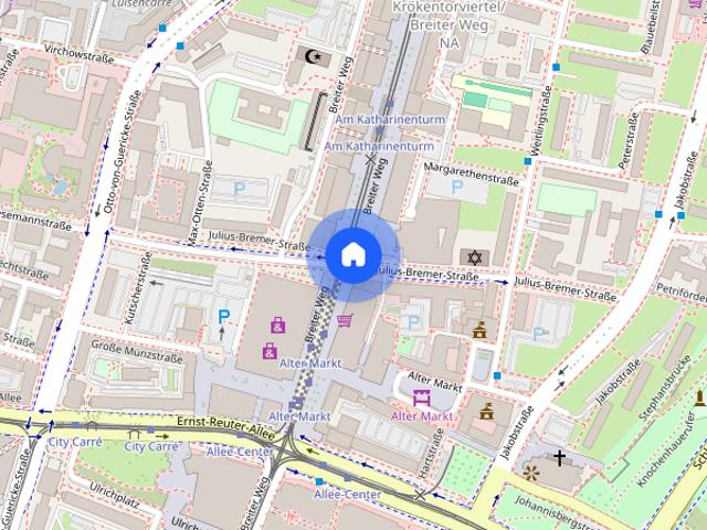 Exklusive, voll möblierte 1 – Zimmer Wohnung inkl. Einbauküche in der Magdeburger Innenstadt