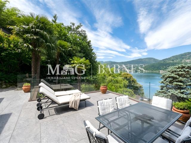 Montagnola, Collina d'Oro Villa mit Seeblick und privatem Bootsanlege