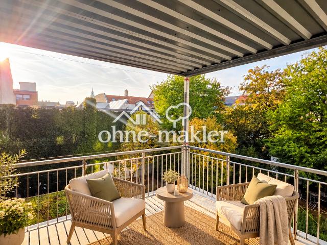 Exklusiver Logenplatz im Grünen – Luxuriöse 5 Zi 156 m² im Karl Heine Kiez – provisionsfrei