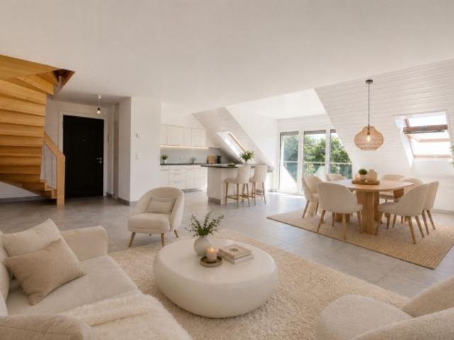 Exklusiver Verkauf Abby Bryand RE Lake View Duplex, Arzier Centre