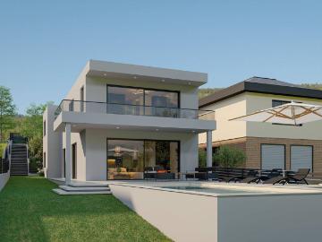 Exklusives Neubau Luxus Einfamilienhaus mit Pool in Müllendorf