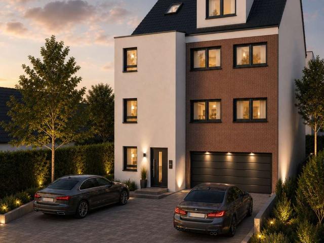 Exklusives Neubau MFH KfW 40 A+ mit Grundstück, PV Anlage, Fußbodenheizung, Wärmepumpe und Keller