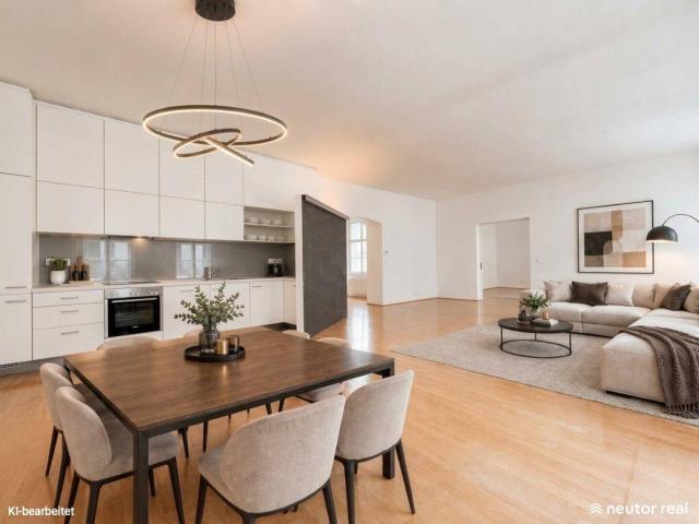Exklusives Altbaujuwel Nähe Karlsplatz & Naschmarkt Stilvolle 3 Zimmer Wohnung mit Loftcharakter in Bestlage des 4. Bezirks 4. Liftstock
