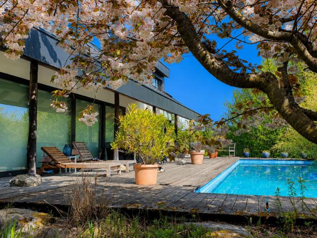 Exklusives Anwesen mit Villa, Nebenhaus, separater Wohneinheit, Praxis, Einstellhalle, Pool u. v. m