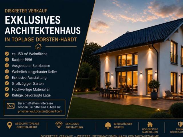 Exklusives Architektenhaus in absoluter Toplage Dorsten Hardt