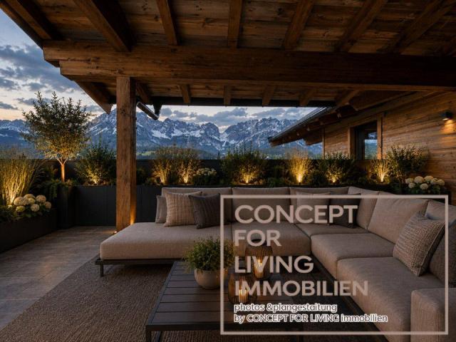 Exklusives Chalet mit Garten &Pool* | Blick auf den Wilden Kaiser