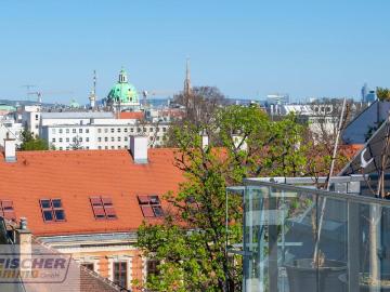 Exklusives Dachterrassen Penthouse mit Blick auf die Karlskirche