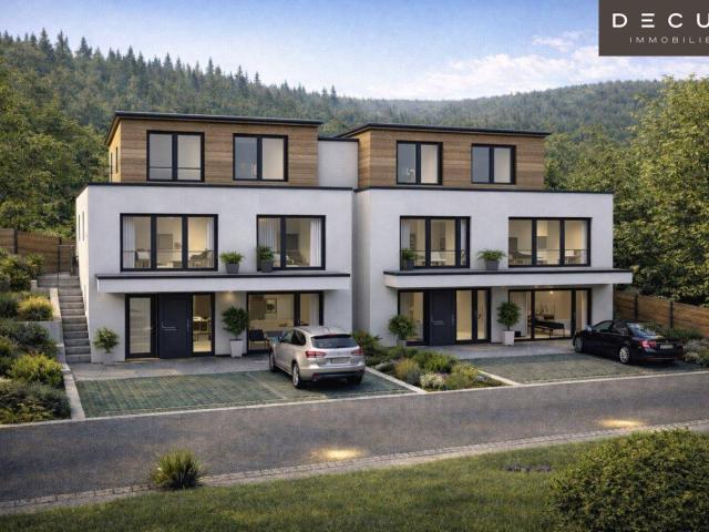 | Exklusives Doppelhaus am Bartberg in Pressbaum | Panoramalage mit Blick auf den Wienerwaldsee & direkter Waldrandlage | Belagsfertig |