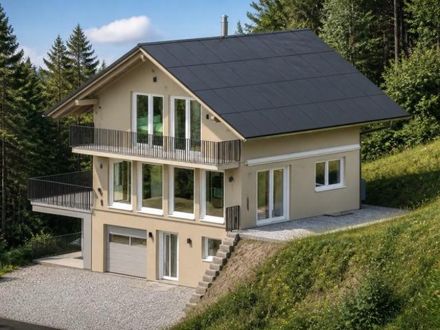 Exklusives Juwel 4 1/2 Zimmer Einfamilienhaus am Waldrand mit Alpensicht